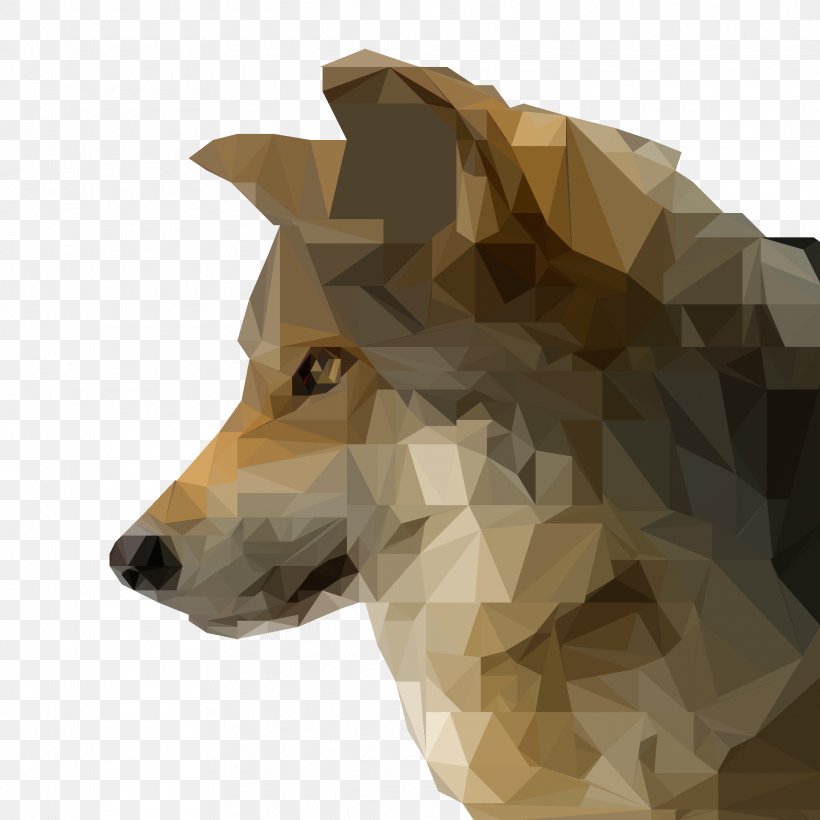 Dog Low Poly DeviantArt Digital Art, PNG, 2021x2021px, Dog, Animal, Art, Canidae, Carnivora Download Free