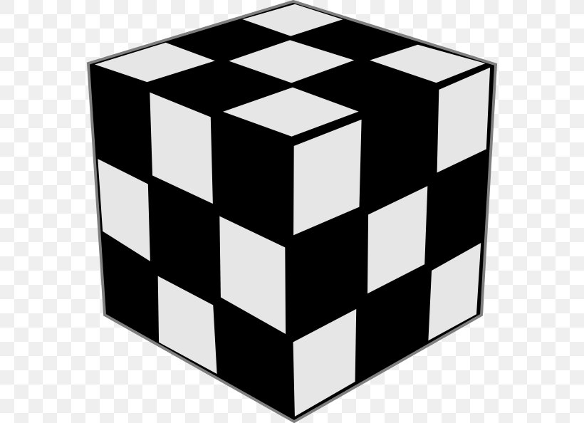 Rubik's Cube GameCube Jigsaw Puzzles Clip Art, PNG, 576x594px, Rubik S Cube, Black And White, Color, Cube, Face Download Free