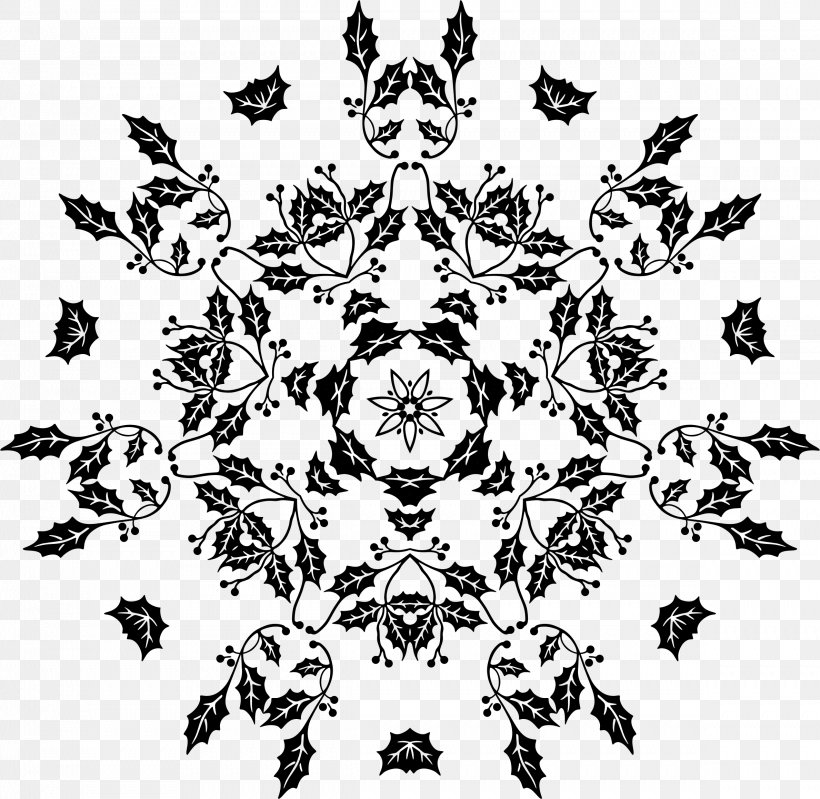 Abstract Flower, PNG, 2378x2318px, Cdr, Art, Black, Black And White, Flora Download Free