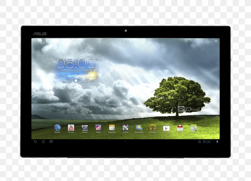 Asus Eee Pad Transformer Prime LED-backlit LCD LCD Television Computer Monitor Multimedia, PNG, 3205x2317px, Asus Eee Pad Transformer Prime, Android, Asus, Asus Eee Pad Transformer, Brand Download Free
