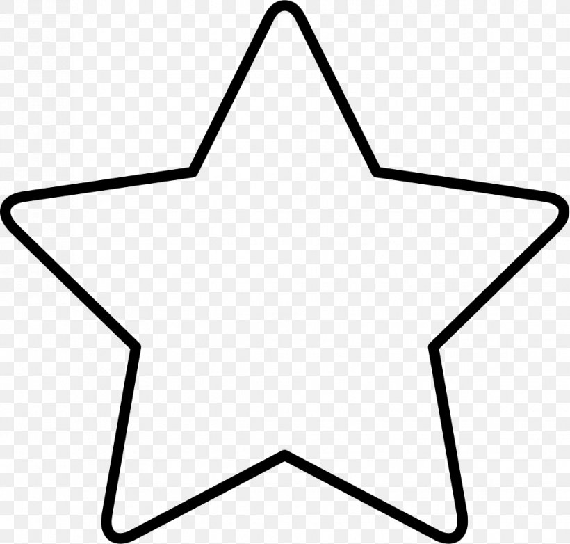 Star Download Clip Art, PNG, 981x936px, Star, Area, Black, Black And White, Computer Download Free