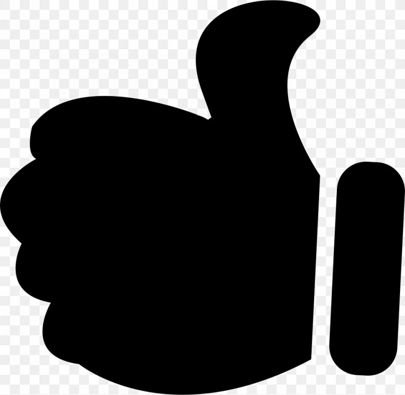 Thumb Signal Symbol, PNG, 980x958px, Thumb Signal, Beak, Bird, Black, Black And White Download Free