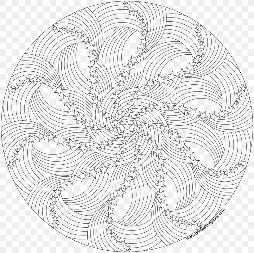 Coloring Book Mandala Drawing Adult, PNG, 1600x1600px, Coloring Book, Adult, Area, Black And White, Book Download Free