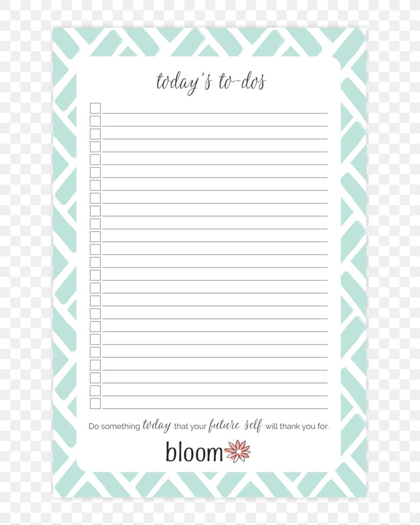 Standard Paper Size Notebook Bloom Daily Planners 6 X 9 Planning Pads, PNG, 683x1024px, Paper, Green, Notebook, Organization, Paper Product Download Free