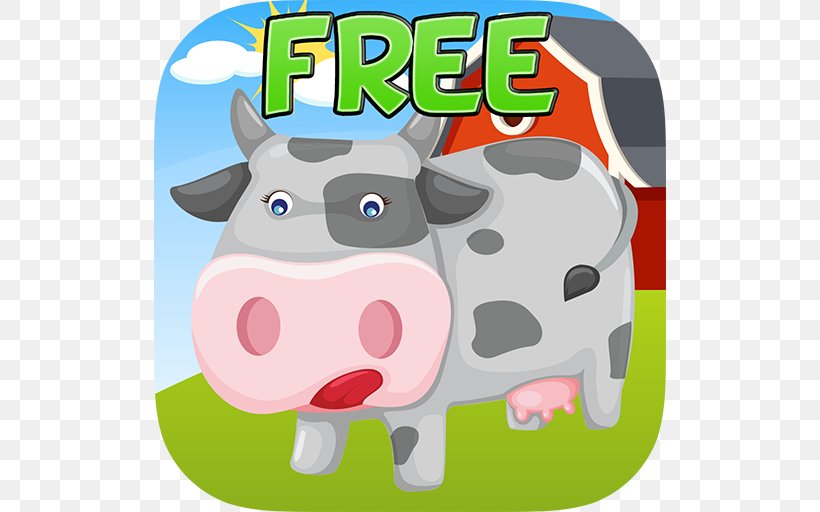 Barnyard Puzzles For Kids Coloring Book Fun Farm Animal Puzzles Second Grade Learning Games Toddlers Farm, PNG, 512x512px, Coloring Book Fun, Android, Cartoon, Cattle Like Mammal, Child Download Free