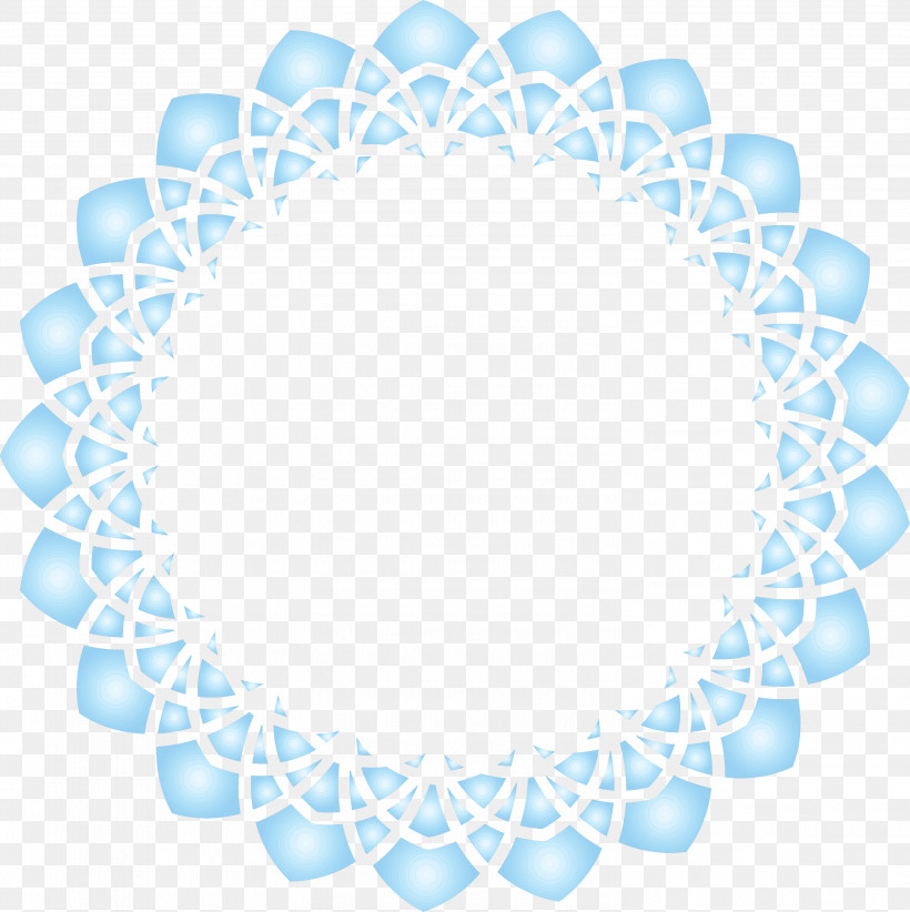 Circle Frame, PNG, 2991x3000px, Circle Frame, Aqua, Circle, Doily, Turquoise Download Free