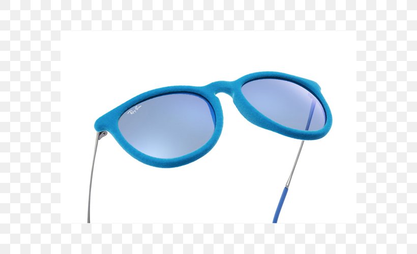 Goggles Ray-Ban Erika Classic Sunglasses Blue, PNG, 582x500px, Goggles, Aqua, Aviator Sunglasses, Azure, Blue Download Free