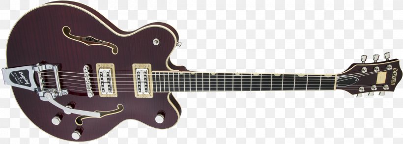 Gretsch Electric Guitar Semi-acoustic Guitar Bigsby Vibrato Tailpiece, PNG, 2400x860px, Gretsch, Acoustic Electric Guitar, Acoustic Guitar, Archtop Guitar, Bass Guitar Download Free