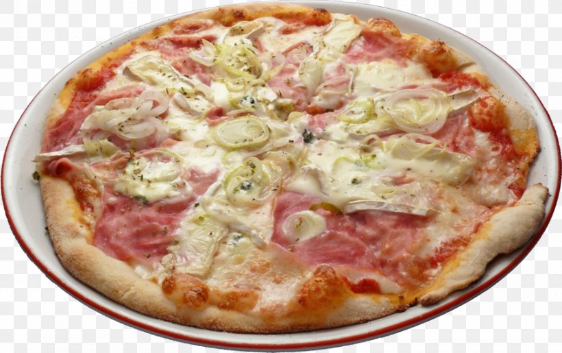California-style Pizza Sicilian Pizza Tarte Flambée Ham, PNG, 902x567px, Californiastyle Pizza, American Food, California Style Pizza, Cheese, Cuisine Download Free