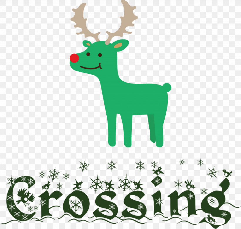 Deer Crossing Deer, PNG, 3000x2854px, Deer Crossing, Antler, Christmas Day, Christmas Ornament, Christmas Ornament M Download Free