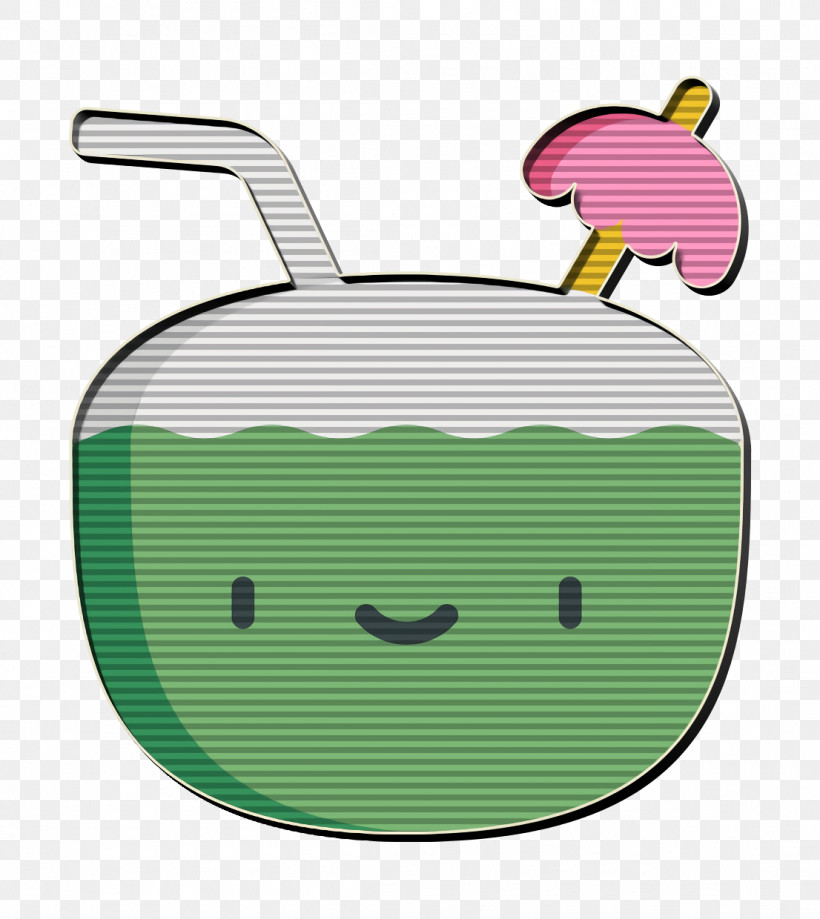 Coconut Icon Tropical Icon, PNG, 1106x1240px, Coconut Icon, Cartoon, Green, Plant, Smile Download Free
