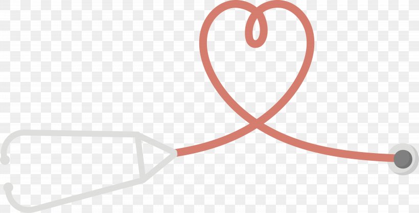Heart Stethoscope Euclidean Vector, PNG, 5904x3001px, Watercolor, Cartoon, Flower, Frame, Heart Download Free