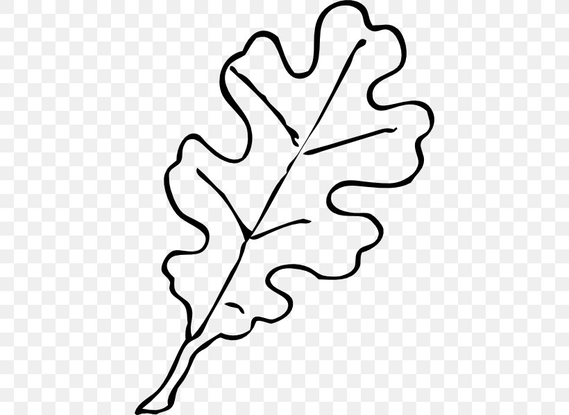 Leaf White Oak Clip Art, PNG, 432x599px, Leaf, Area, Artwork, Autumn Leaf Color, Black And White Download Free