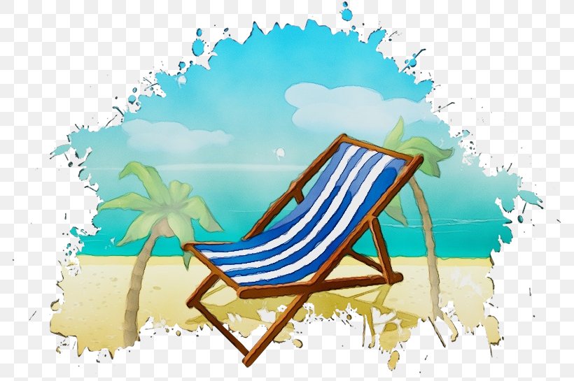 Summer Background Design, PNG, 785x545px, Watercolor, Beach, Chaise Longue, Furniture, Paint Download Free
