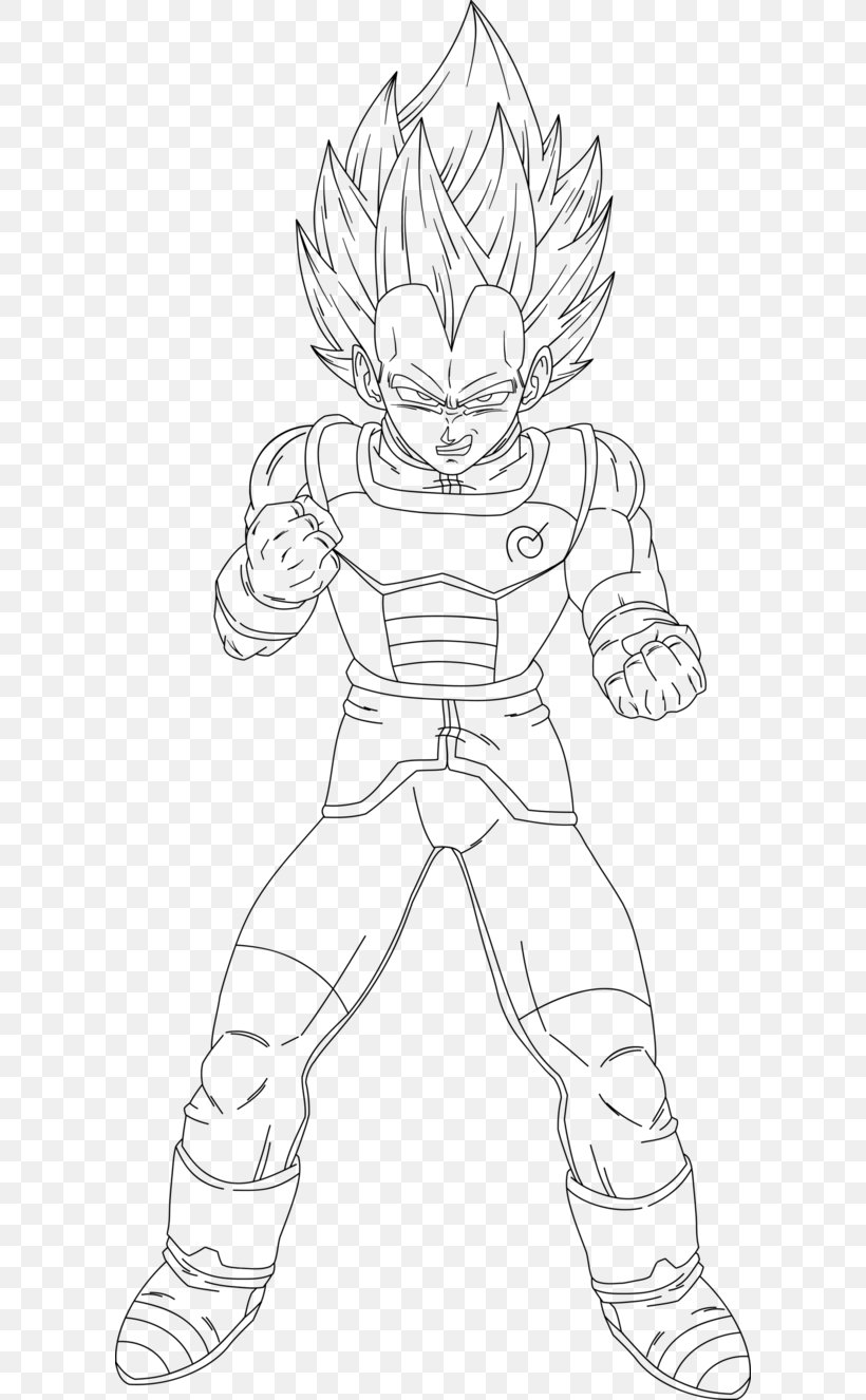 Vegeta Goku Baby Cell Trunks, PNG, 602x1326px, Vegeta, Arm, Artwork, Baby, Black And White Download Free