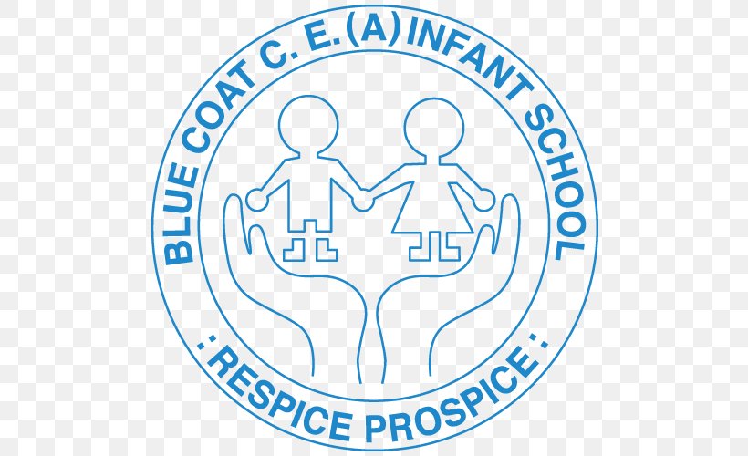 Blue Coat C Of E Infant School Blue Coat Church Of England Academy Organization Brand Logo, PNG, 500x500px, Organization, Area, Behavior, Blue, Brand Download Free