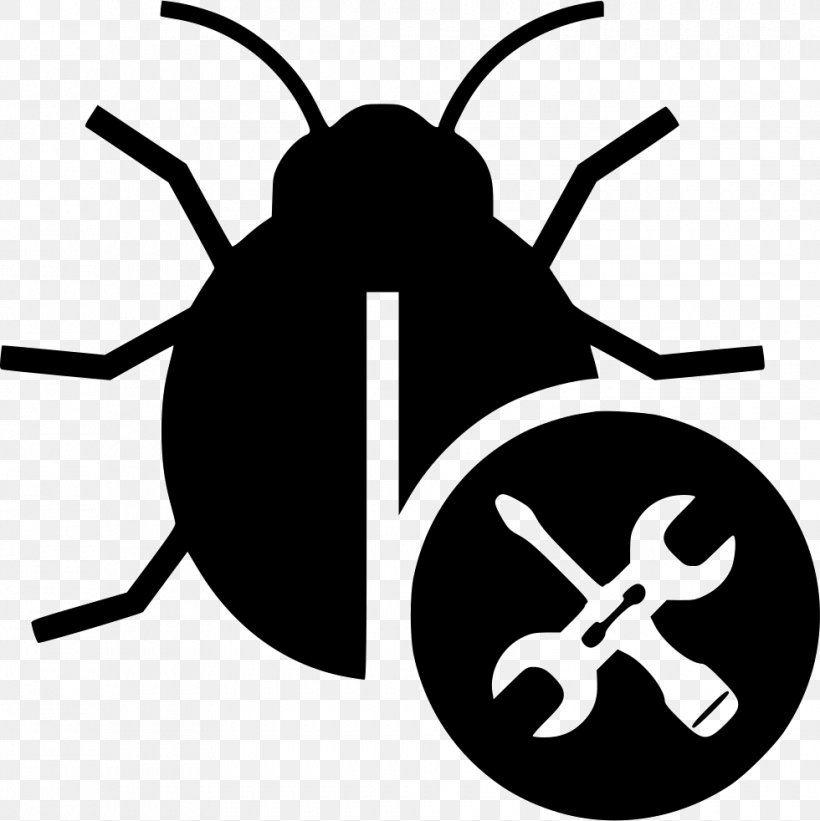 Software Bug Technical Support Computer Software, PNG, 980x982px, Software Bug, Artwork, Black And White, Bug Tracking System, Computer Software Download Free