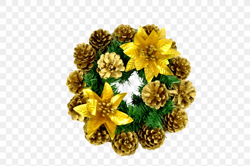 Conifer Cone Cut Flowers Christmas Garland, PNG, 4288x2848px, Conifer Cone, Artificial Flower, Christmas, Christmas Card, Christmas Tree Download Free