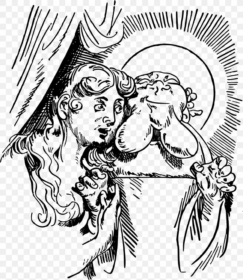 Der Heilige Antonius Von Padua Drawing The Head And Hands Clip Art, PNG, 2031x2343px, Watercolor, Cartoon, Flower, Frame, Heart Download Free
