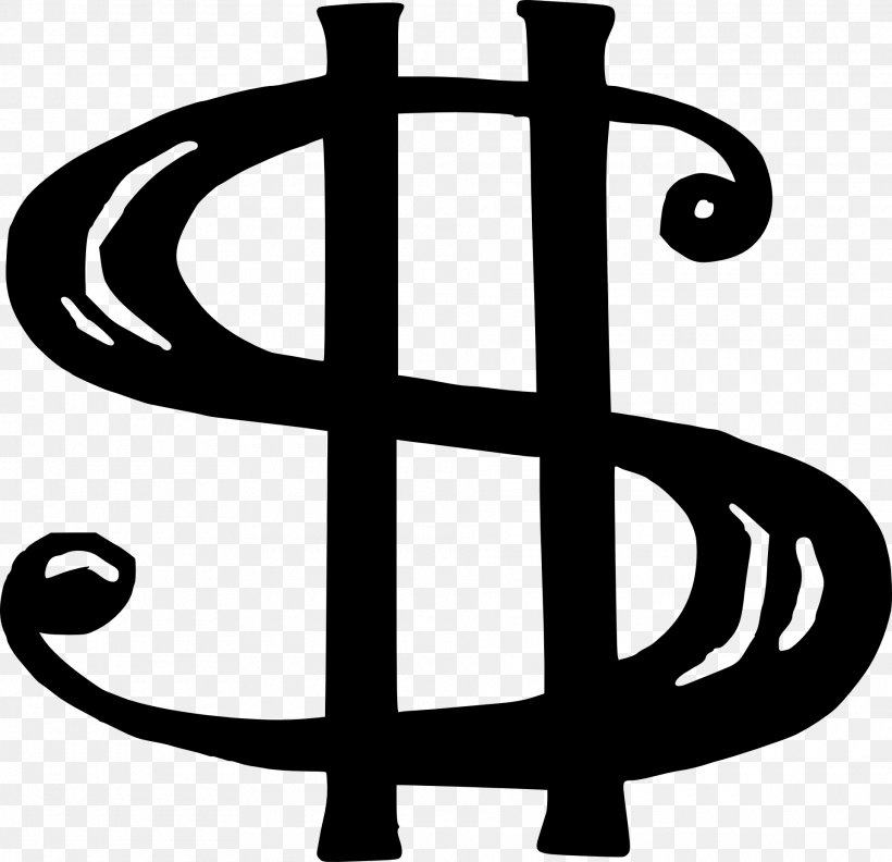 Dollar Sign United States Dollar Clip Art, PNG, 1920x1855px, Dollar Sign, Black And White, Currency, Document, Dollar Download Free