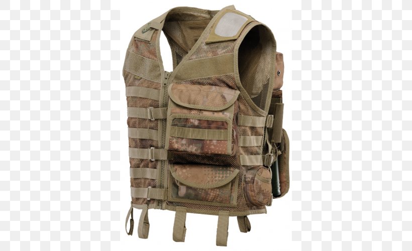 Gilets Dye Waistcoat タクティカルベスト Sweater, PNG, 500x500px, Gilets, Airsoft, Backpack, Bag, Camouflage Download Free