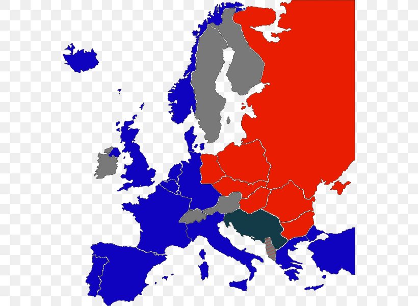 Eastern Europe Iron Curtain Cold War Second World War Soviet Union, PNG, 574x600px, Eastern Europe, Area, Berlin Blockade, Blue, Cold War Download Free