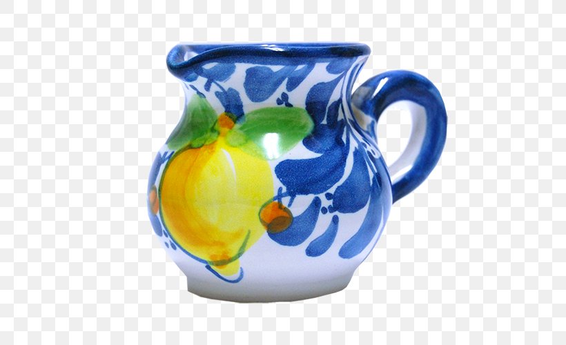 SOLIMENE ART CERAMICHE Jug Ceramica Artistica Solimene Lattiera, PNG, 500x500px, Ceramic, Coffee, Cup, Drinkware, Jar Download Free