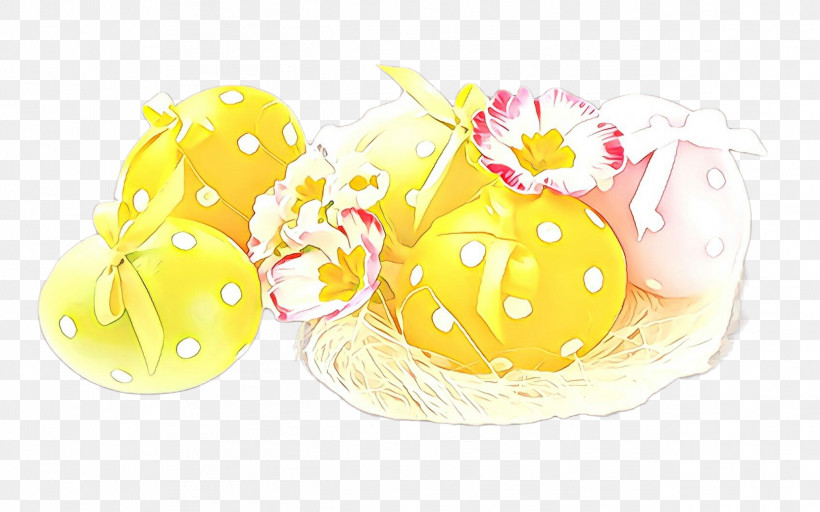 Easter Egg, PNG, 2528x1579px, Yellow, Easter, Easter Egg, Egg, Food Download Free