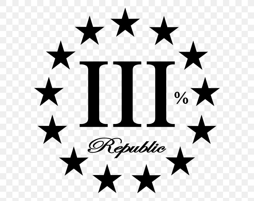 American Revolution 3 Percenters Decal United States Organization, PNG, 650x650px, 3 Percenters, American Revolution, Black And White, Bumper Sticker, Decal Download Free