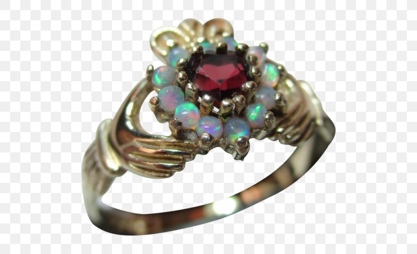 Claddagh Ring Ruby Opal Gemstone, PNG, 500x500px, Claddagh Ring, Body Jewellery, Body Jewelry, Diamond, Engagement Download Free
