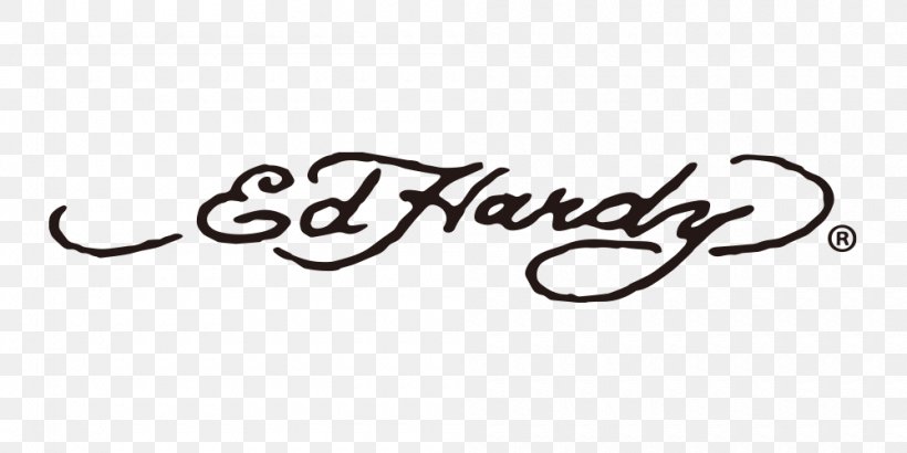 Ed Hardy Tattoo Artist Fashion Perfume, PNG, 1000x500px, Ed Hardy, Black And White, Brand, Calligraphy, Christian Audigier Download Free