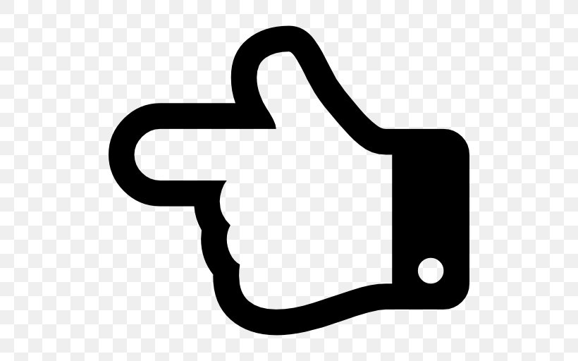 Hand Pointing, PNG, 512x512px, Font Awesome, Area, Black, Black And White, Computer Software Download Free