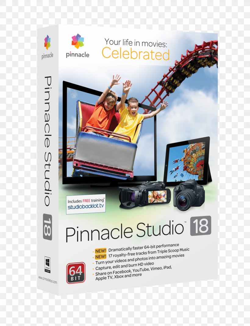 Pinnacle Studio Pinnacle Systems Video Editing Software Computer Software, PNG, 1812x2362px, Pinnacle Studio, Advertising, Computer Program, Computer Software, Corel Download Free