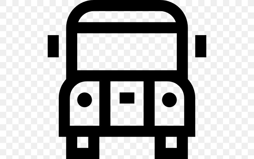 Bus Car Public Transport, PNG, 512x512px, Bus, Area, Baggage, Black, Black And White Download Free