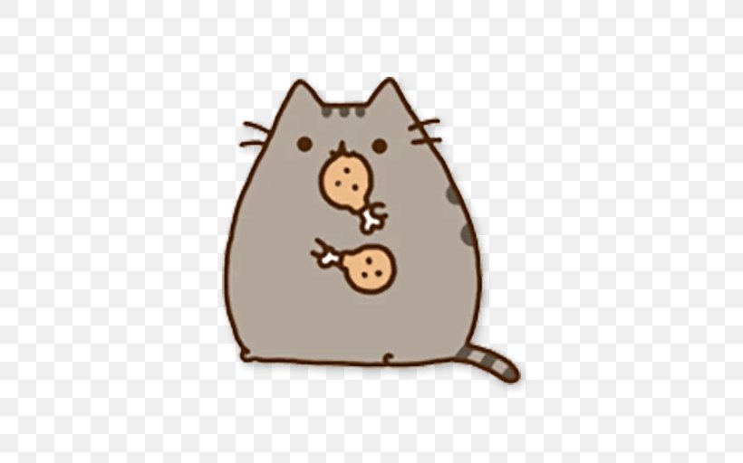 Cat Pusheen Kitten IPhone 7 IPhone 6S, PNG, 512x512px, Cat, Brown, Carnivoran, Cuteness, Giphy Download Free