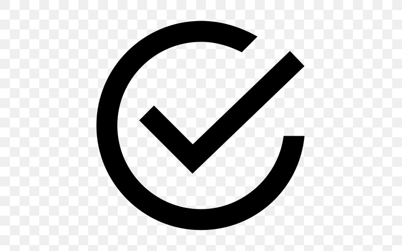 Check Mark, PNG, 512x512px, Check Mark, Area, Black And White, Brand, Checkbox Download Free