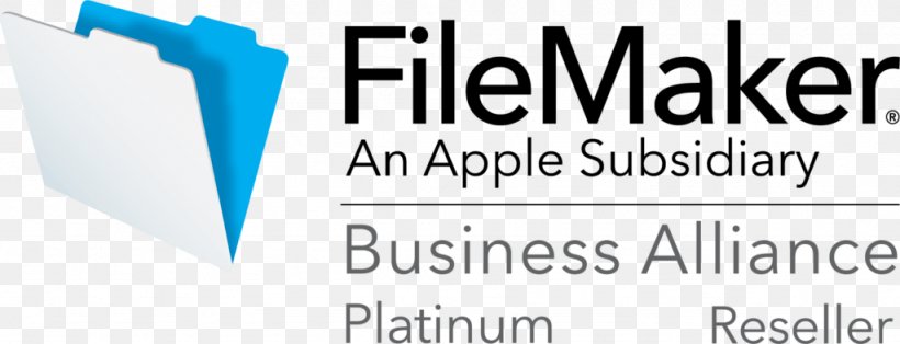 FileMaker Pro Software Development Software Developer Database FileMaker Inc., PNG, 1024x393px, Filemaker Pro, Apple, Area, Banner, Blue Download Free