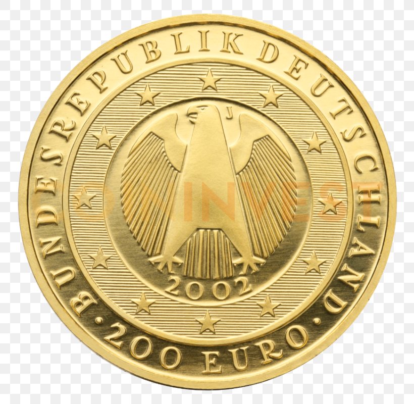 Gold Coin Tatnall School Gold Coin Germany, PNG, 800x800px, 100 Euro Note, Coin, Badge, Brass, Bronze Medal Download Free