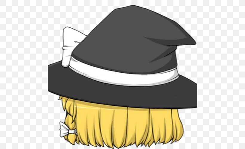 ゆっくりしていってね!!! Marisa Kirisame ゆっくり実況 Niconico Reimu Hakurei, PNG, 500x500px, Marisa Kirisame, Cap, Cartoon, Character, Fashion Accessory Download Free