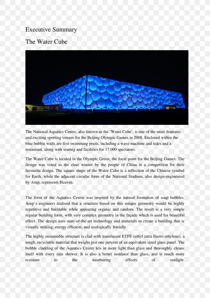 Beijing National Aquatics Center Angle, PNG, 1653x2339px, Beijing National Aquatics Center, Beijing, Brochure, Text Download Free