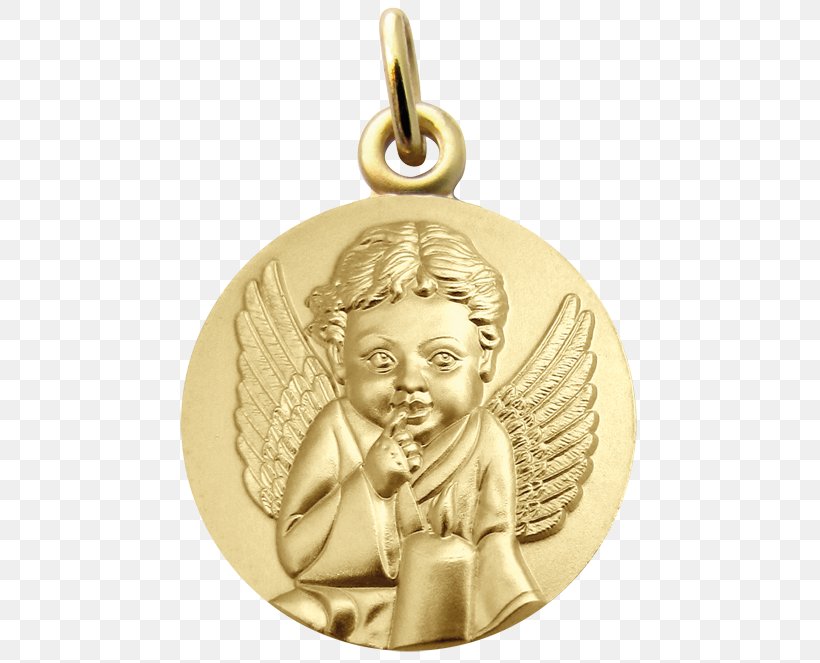 Gold Medal Locket Angel, PNG, 500x663px, Medal, Angel, Baptism, Bijou, Candle Download Free