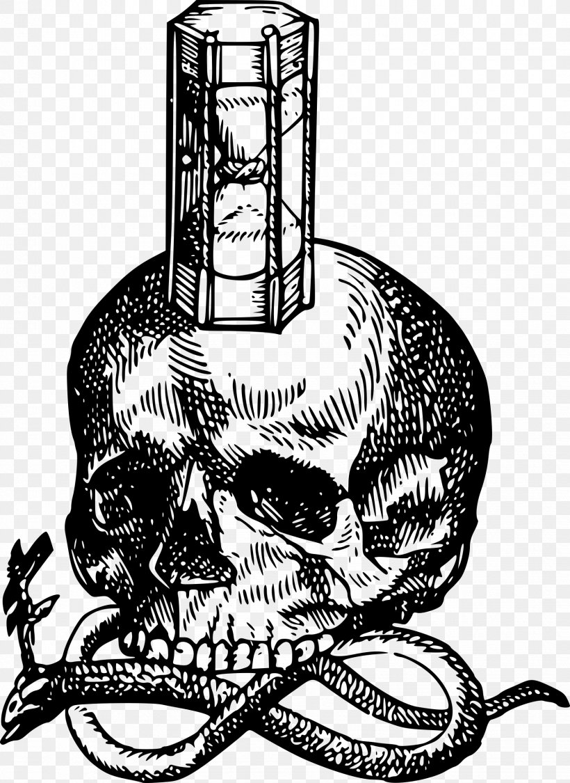 Hourglass Death Clip Art, PNG, 1748x2400px, Hourglass, Art, Black And White, Bone, Death Download Free