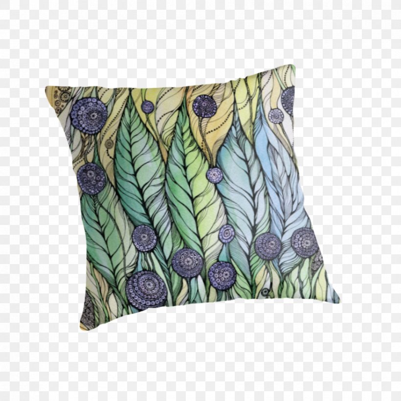 Paper Throw Pillows Cushion Drawing, PNG, 875x875px, Paper, Cushion, Dandelion, Drawing, Ink Download Free