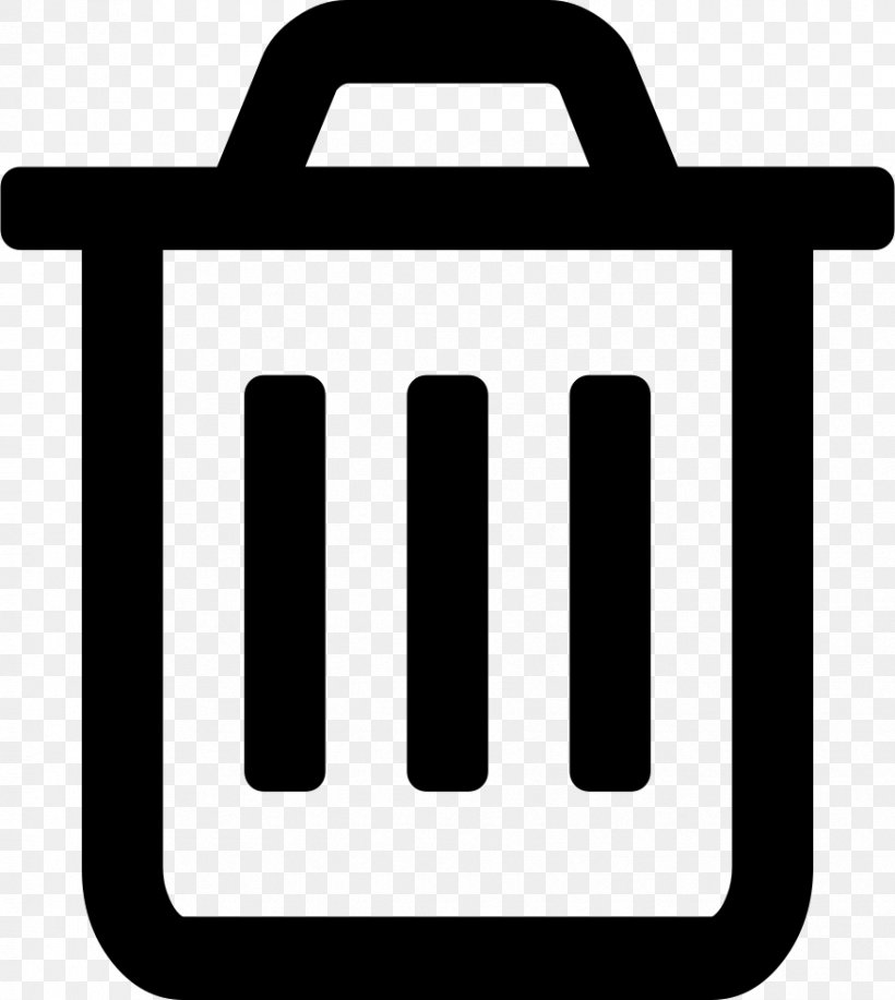 Trash, PNG, 876x980px, Trash, Area, Asset, Black, Black And White Download Free