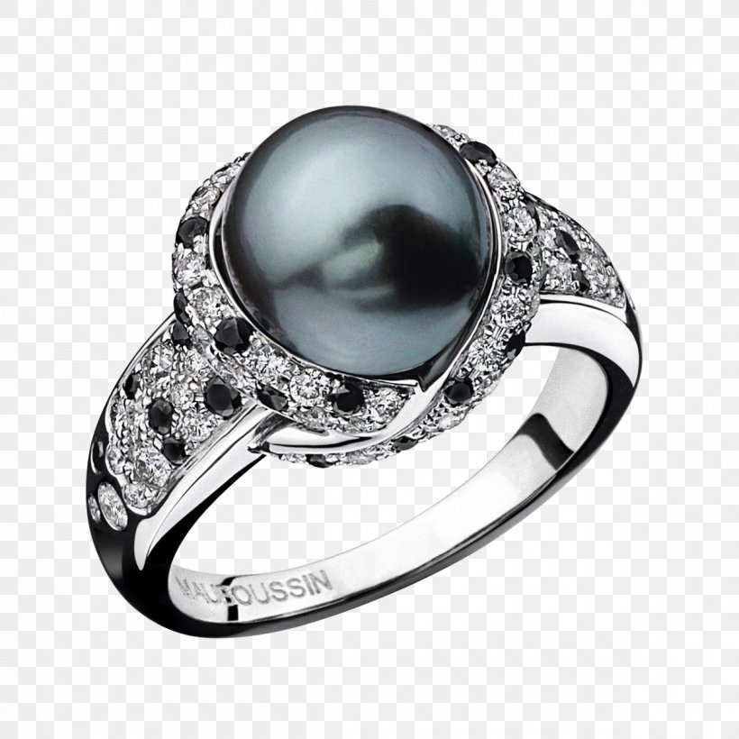 Engagement Ring Tahitian Pearl Mauboussin, PNG, 1200x1200px, Ring, Bijou, Body Jewelry, Cultured Pearl, Diamond Download Free