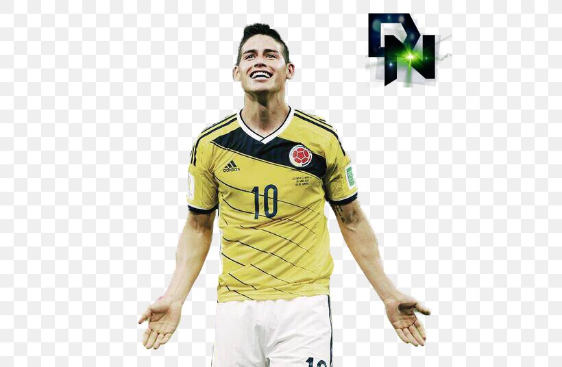 James Rodríguez 2014 FIFA World Cup Jersey T-shirt Brazil, PNG, 500x536px, 2014 Fifa World Cup, Brazil, Clothing, Fifa World Cup, Football Download Free