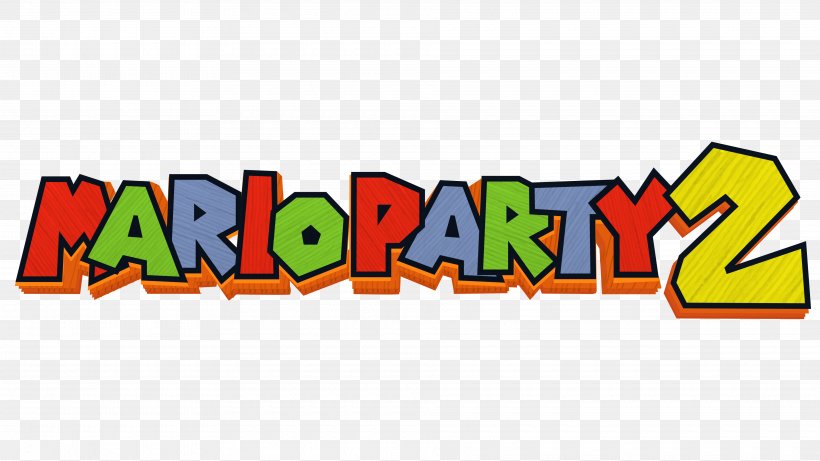 Mario Party 2 Logo Font Brand, PNG, 3840x2160px, Mario Party 2, Area, Art, Book, Brand Download Free