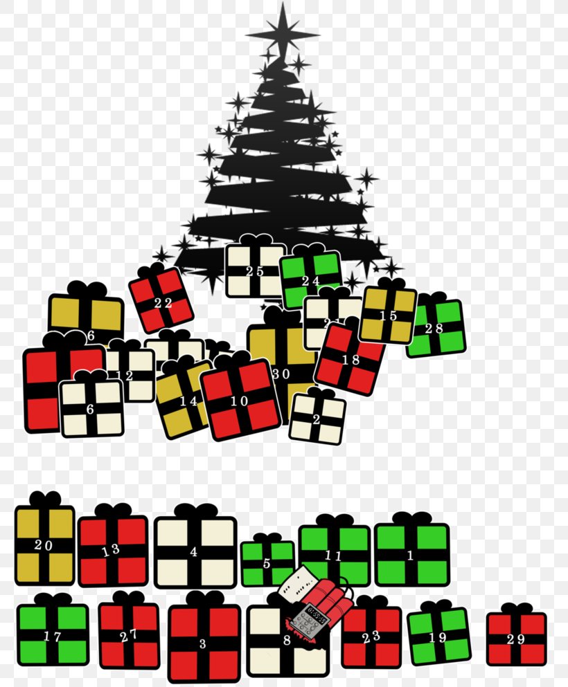 Christmas Tree Toy Line Clip Art, PNG, 805x993px, Christmas Tree, Christmas, Symmetry, Toy, Tree Download Free