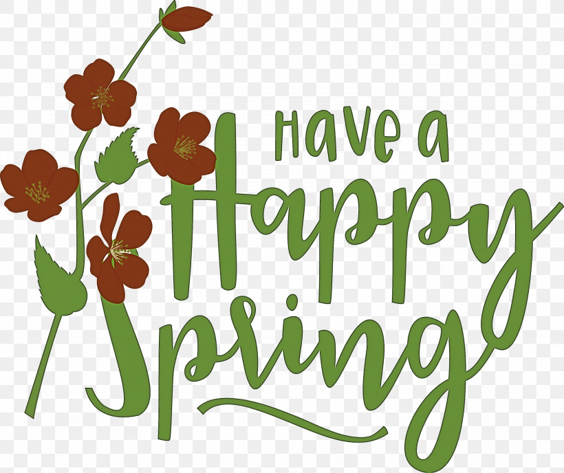 Spring Have A Happy Spring Spring Quote, PNG, 3000x2519px, Spring, Cut Flowers, Dyesublimation Printing, Floral Design, Happiness Download Free