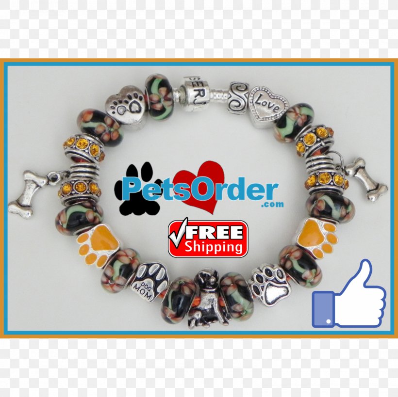 Charm Bracelet Dog Bead Pet, PNG, 1600x1600px, Bracelet, Bead, Braid, Charm Bracelet, Chrome Plating Download Free